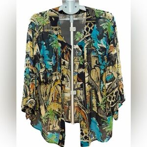 Vintage Chico's 100% Silk Coverup